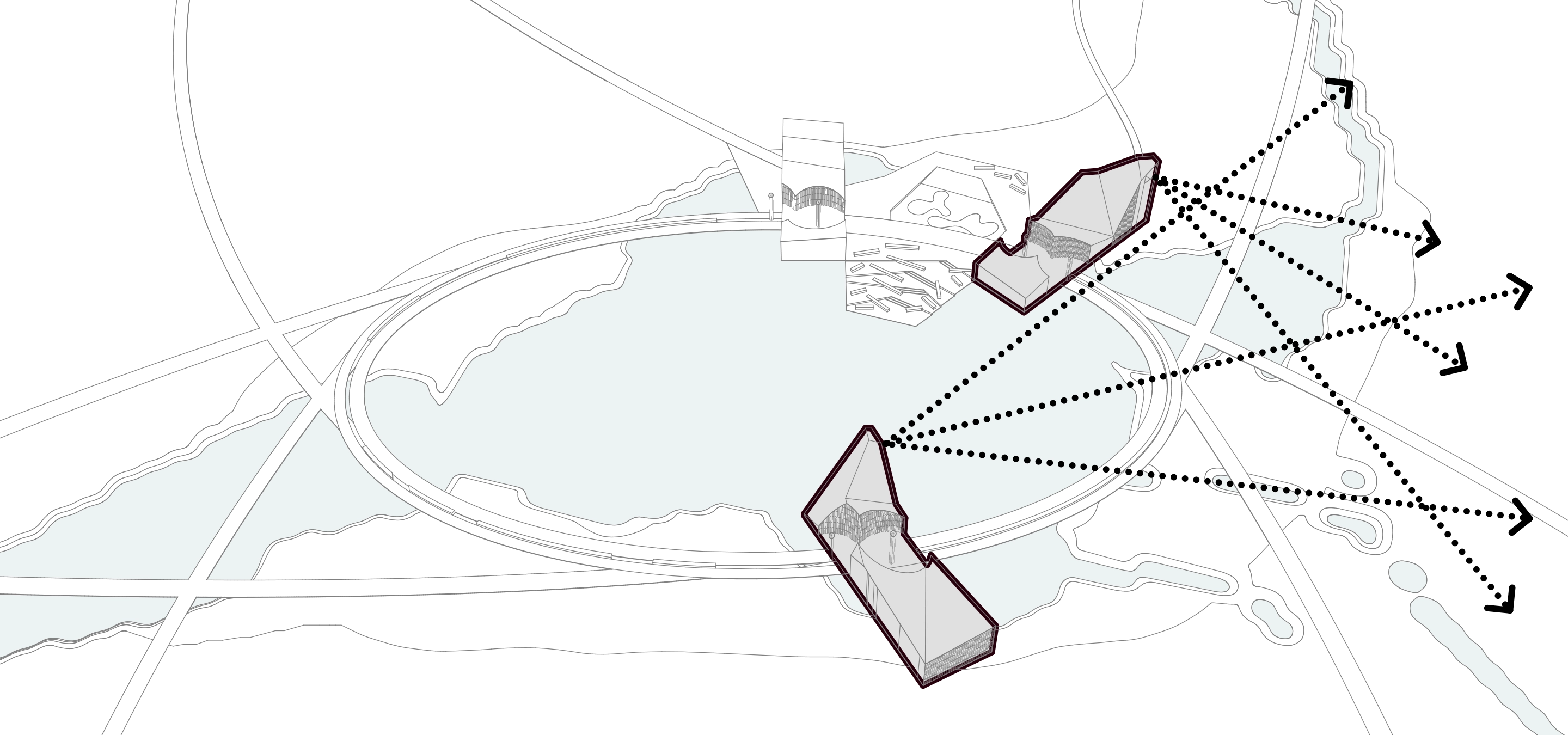 Design diagram 5 for Murmansk valley park, Murmansk, Russia.